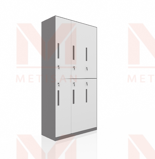 黃南5mm邊框六門更衣柜